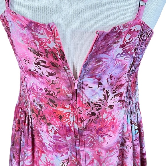 Sandbar Batik Maxi Dress With High Slit In Front & Built In Skirt Beneat… - Picture 8 of 13